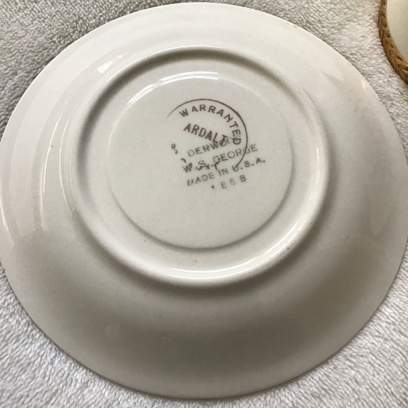 Vintage W.S. George Warranted 22 Karat Gold Ardalt Demitasse Half Cup Saucer - Picture 6 of 15